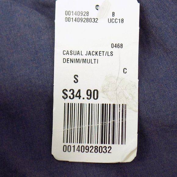 XXI Los Angeles Quilted Denim Open Front Jacket Size Small NWT - Picture 8 of 8